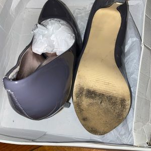 9.0 Steve Madden Patent Leather Gray Pumps